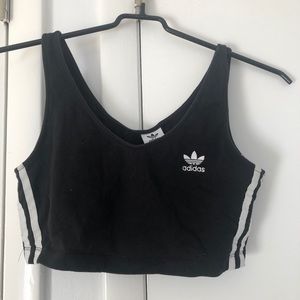 Adidas 3 Stripe Crop Top